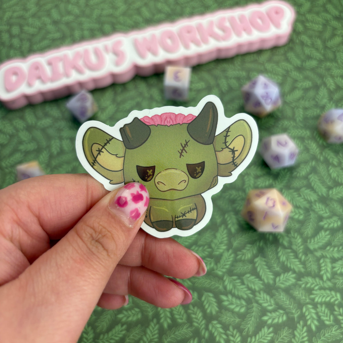 Zombie Cow Sticker