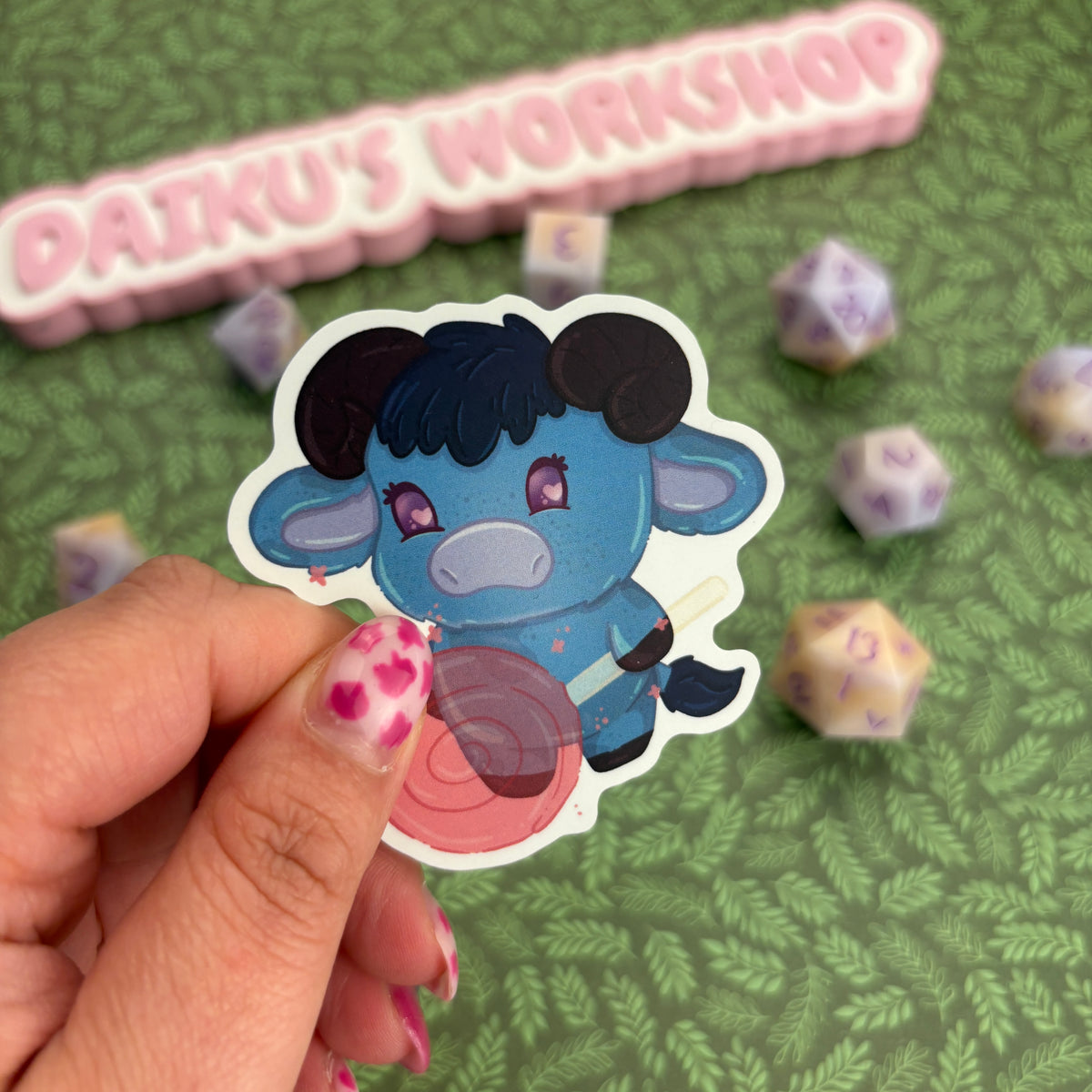 Critical Role ‘Moo-ghty Nein’ Jester Matte Vinyl Sticker