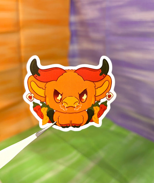 Chilli Cow Sticker