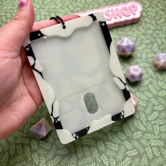 Cow Print Polaroid Acrylic Photocard Holder