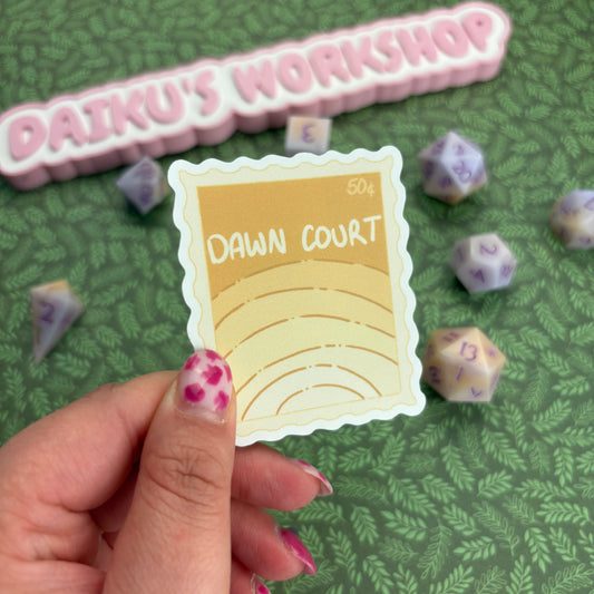 Dawn Court Stamp Sticker