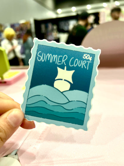 Summer Court Stamp Sticker