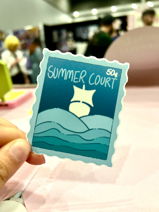 Summer Court Stamp Sticker