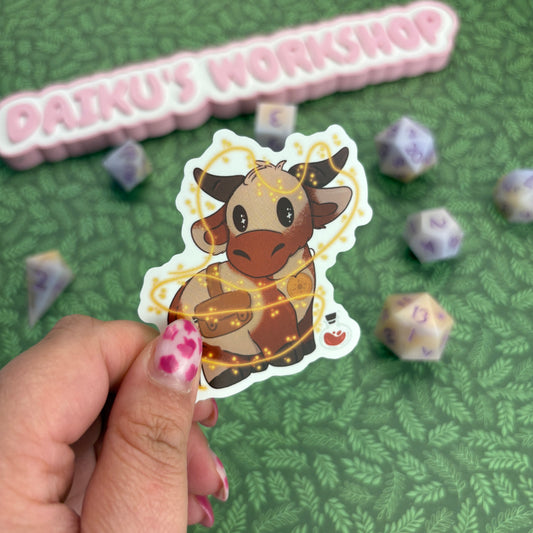 Cleric DnD Cow Sticker