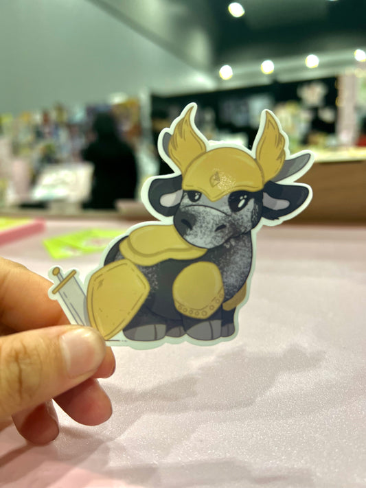 Paladin DnD Cow Sticker