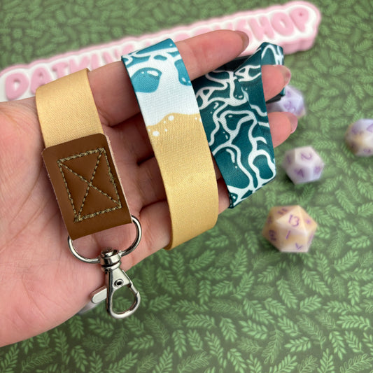 Tranquil Beach Print Lanyard