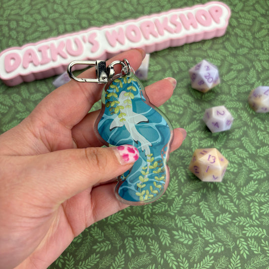 Tranquil Shark Keychain