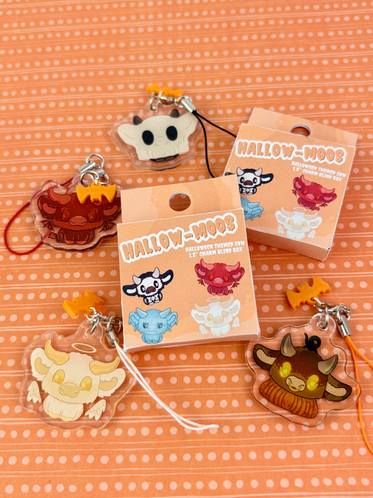 “Hallow-Moo” Halloween Cow Acrylic Charm Blind Box