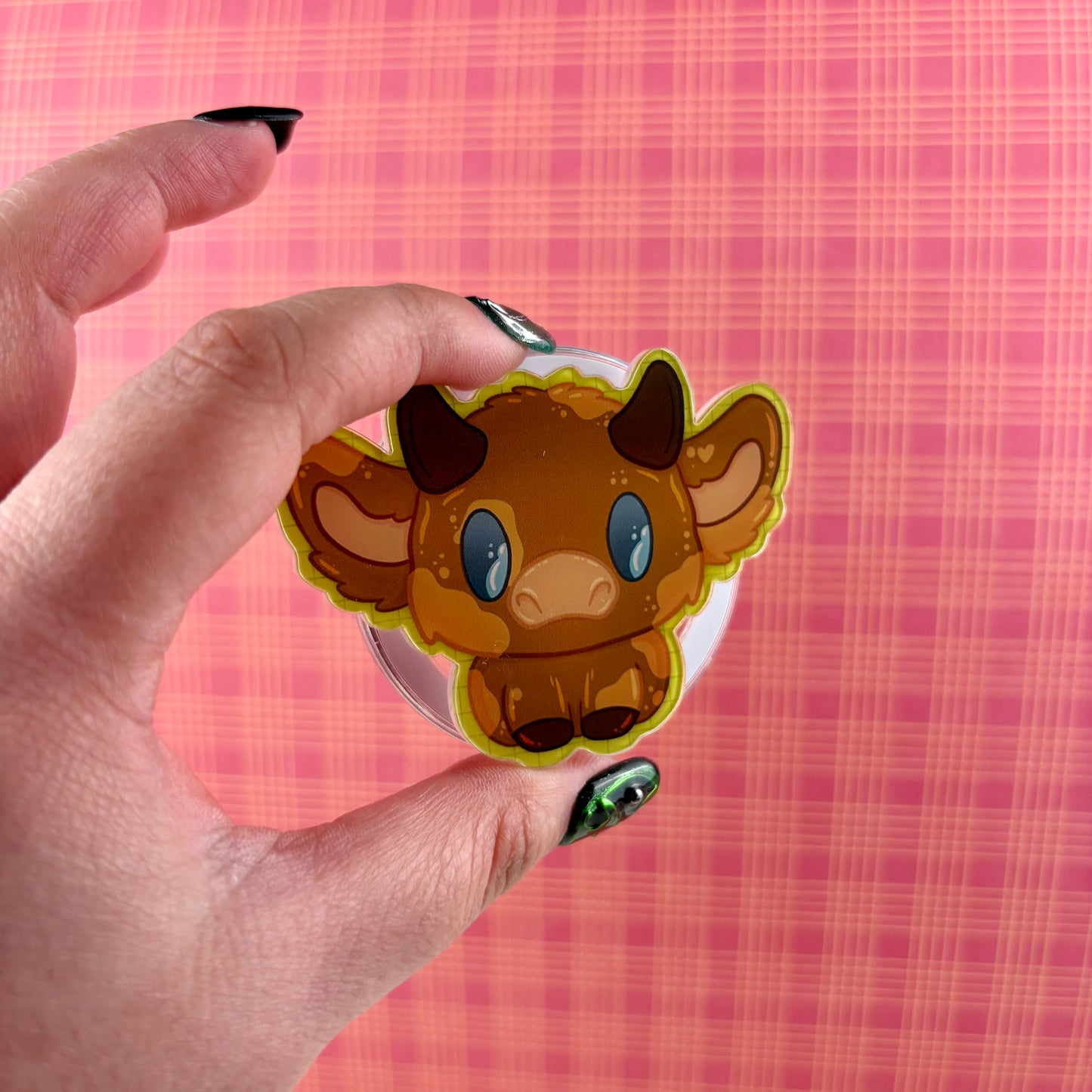 Chocolate Cow Magnetic Phone Grip