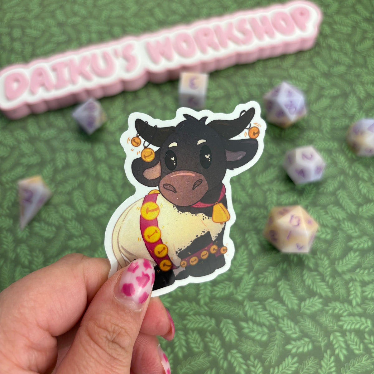 Bard DnD Cow Sticker