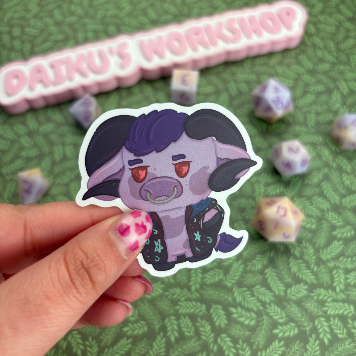 Critical Role ‘Moo-ghty Nein’ Molly Matte Vinyl Sticker