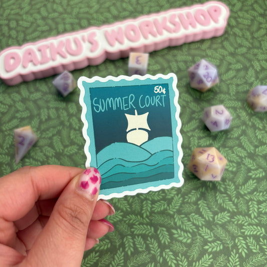 Summer Court Stamp Sticker
