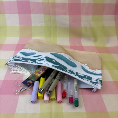 Beach Waves Pencil Case Zipper Pouch
