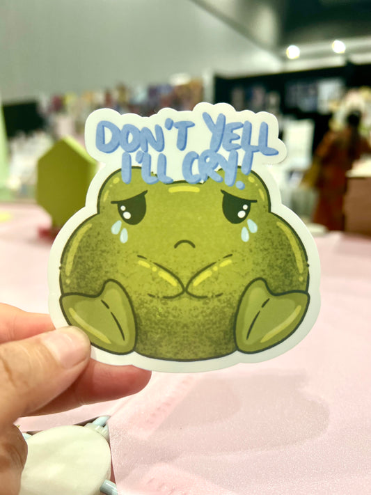 Sad Frog Sticker