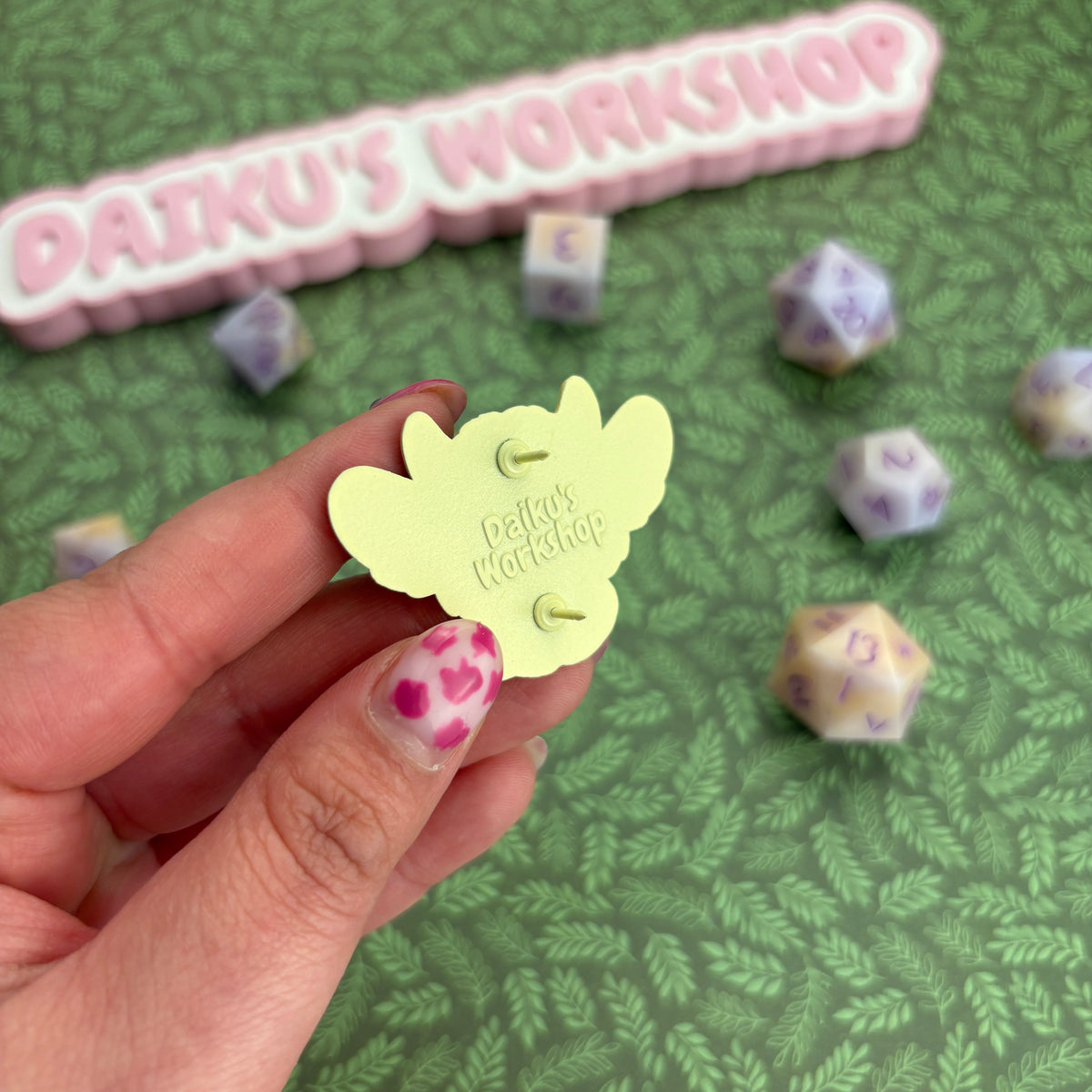 Cookies n Cream Cow Dyed Enamel Pin