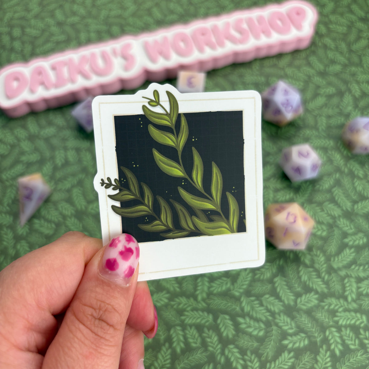 Kelp Polaroid Matte Vinyl Sticker