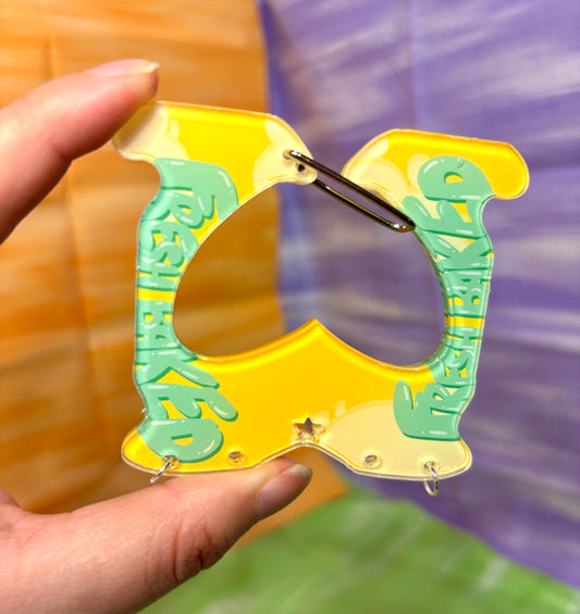 ‘Bread Tag’ Acrylic Carabiner