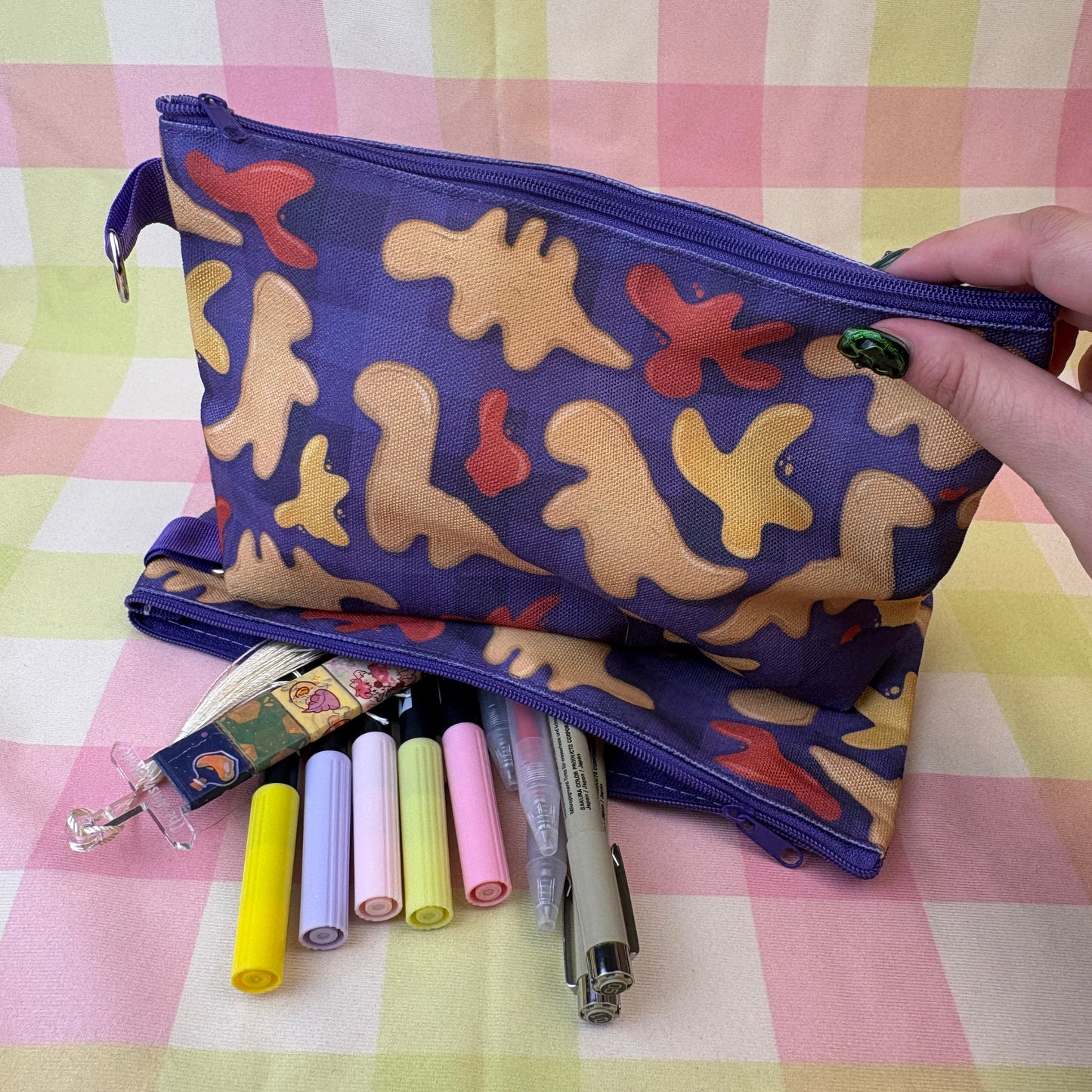 Dino Nugget Pencil Case Zipper Pouch