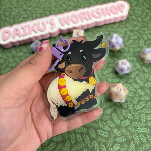 Bard DnD Cow Keychain