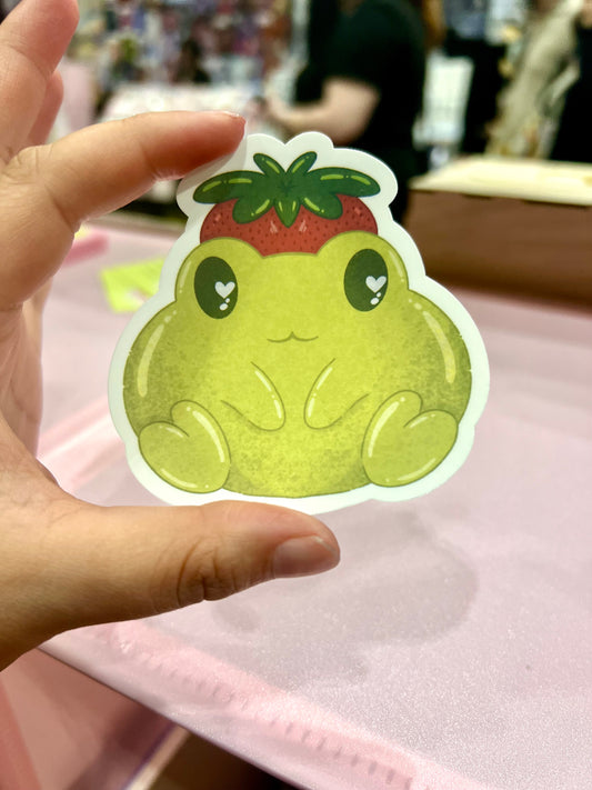 Strawberry Frog Sticker
