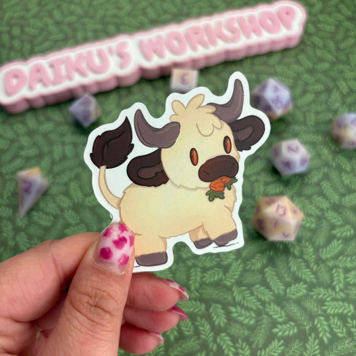 Carrot Cow Matte Vinyl Sticker