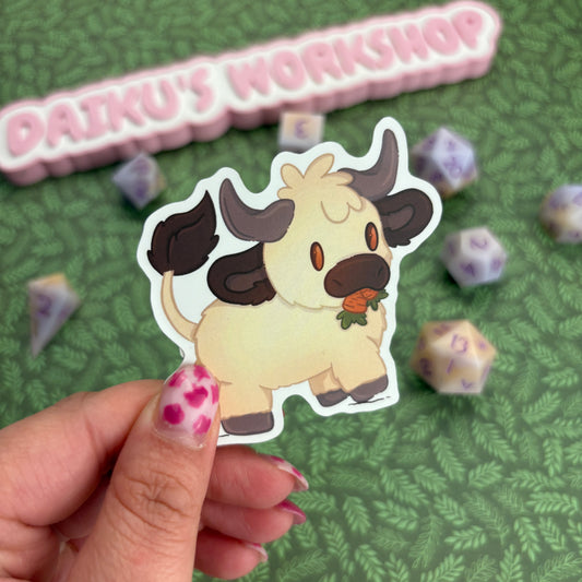 Carrot Cow Matte Vinyl Sticker