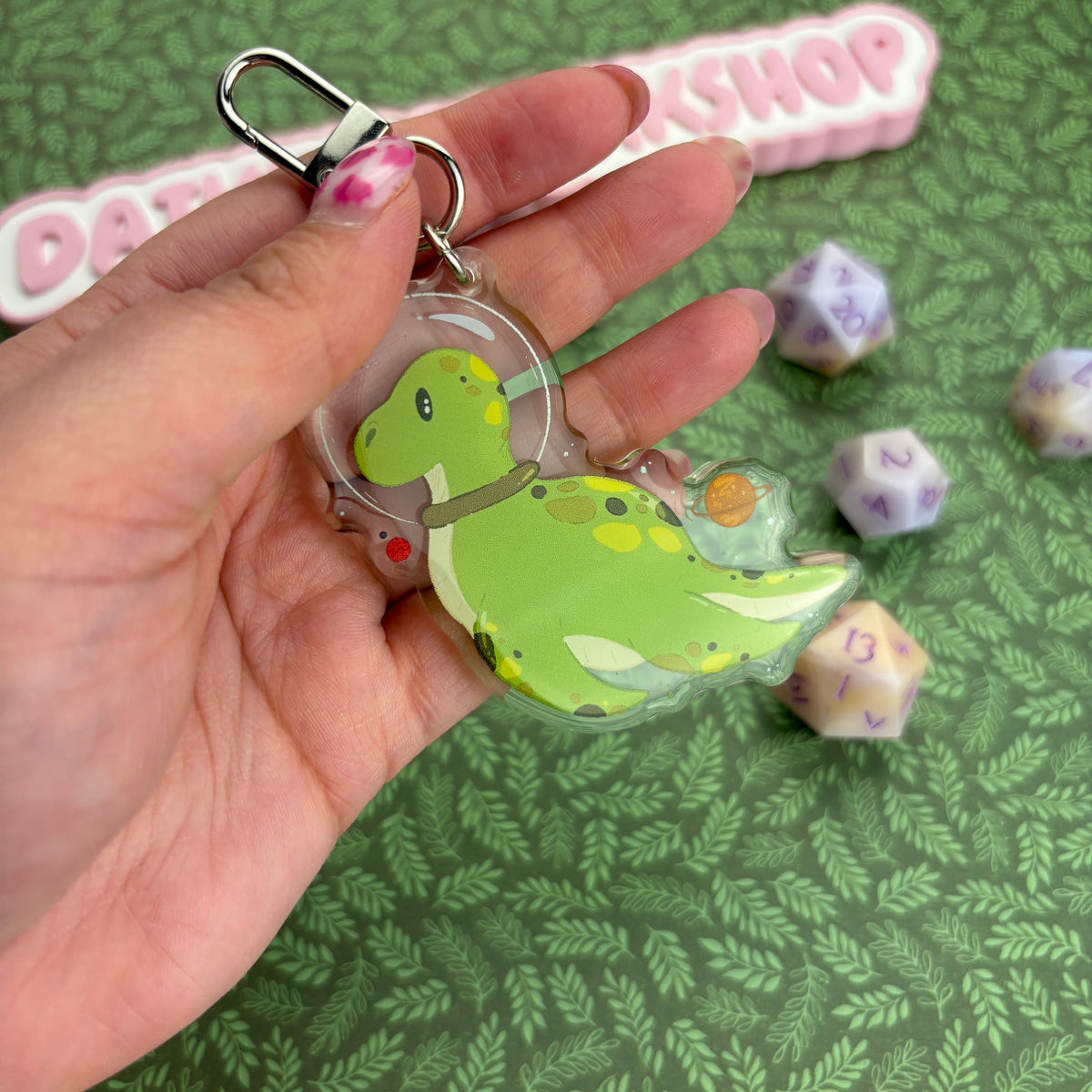 Space Dino Keychain