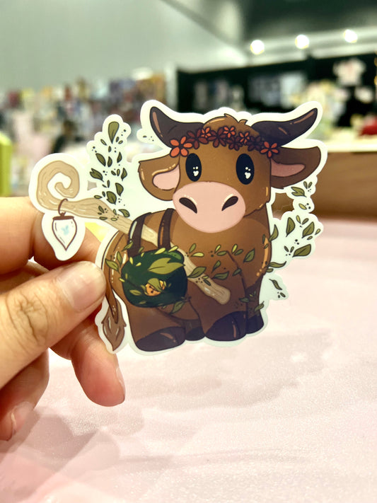 Druid DnD Cow Sticker