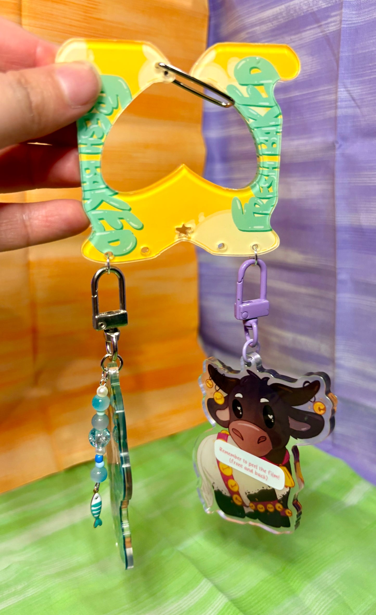 ‘Bread Tag’ Acrylic Carabiner