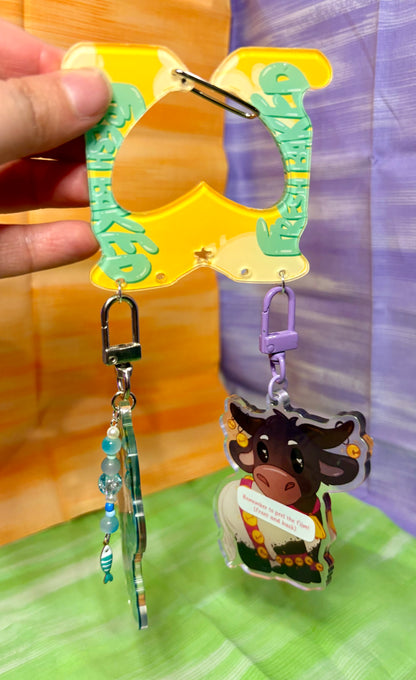 ‘Bread Tag’ Acrylic Carabiner