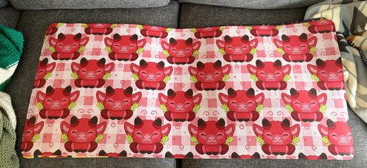 Strawberry Cow Desk Mat