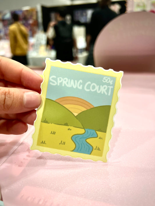 Spring Court Stamp Sticker