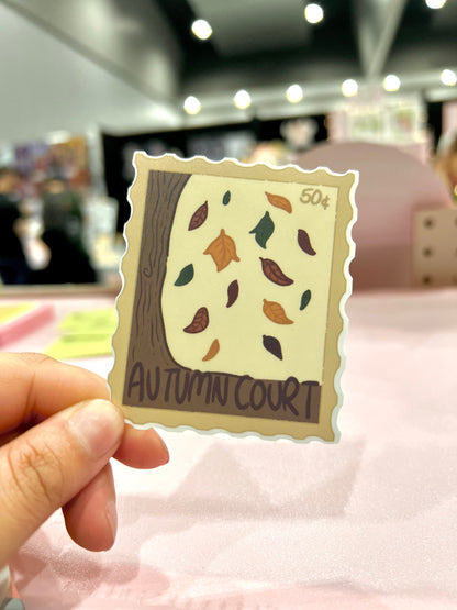 Autumn Court Stamp Sticker