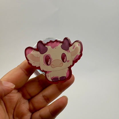 Strawberry Cow Magnetic Phone Grip