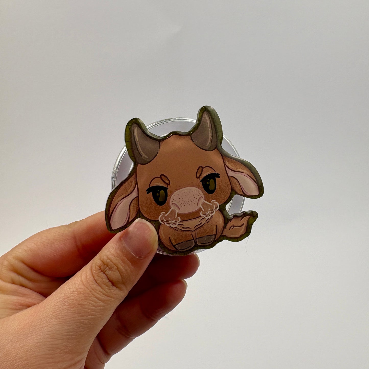 Brown Brahman Magnetic Phone Grip