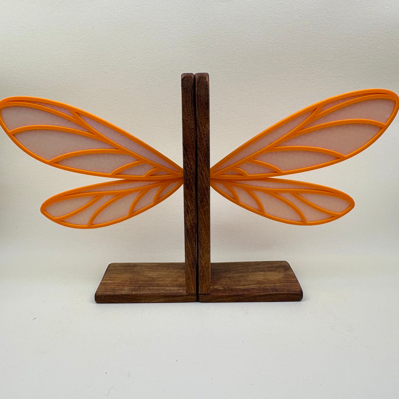 Citrus Dragonfly Wing Bookends