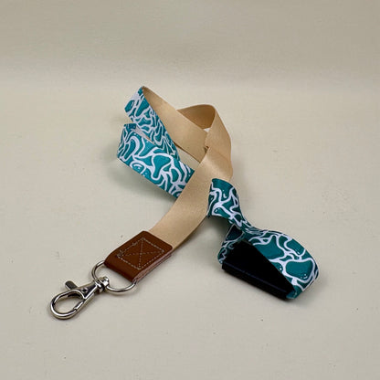 Tranquil Beach Print Lanyard