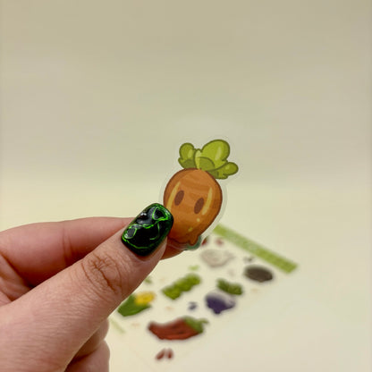 Veggie Pals A6 Clear Matte Vinyl Sticker Sheet