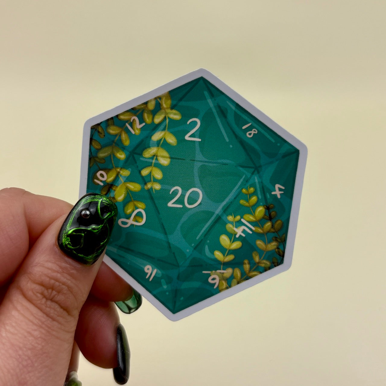 Ocean d20 Matte Vinyl Sticker