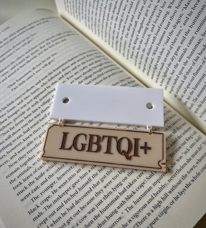 "LGBTQI+" Hanging Acrylic Sign