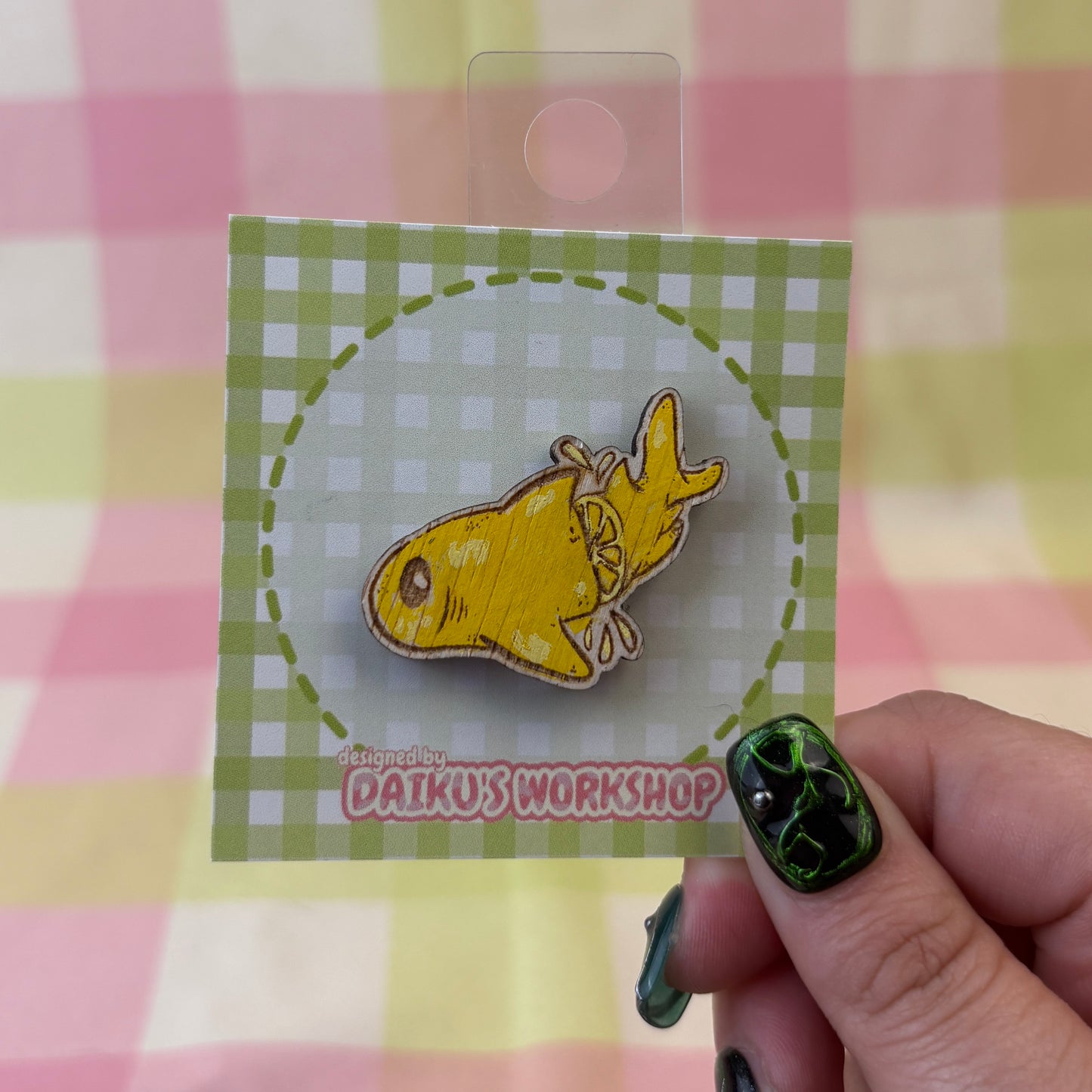 Lemon Shark Wooden Pin
