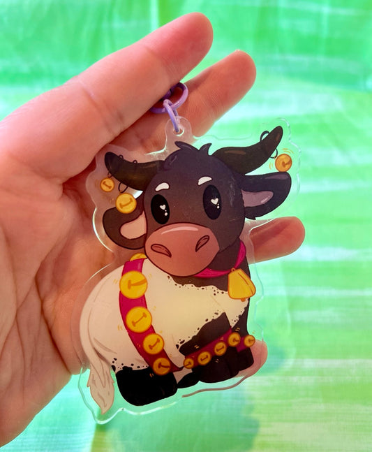 Bard DnD Cow Keychain