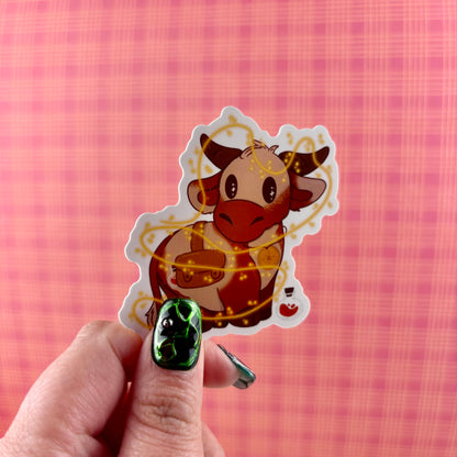 Cleric DnD Cow Sticker