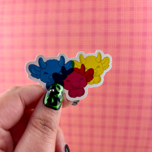 CMY-Kow Cow Sticker