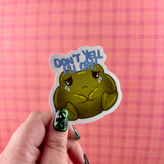 Sad Frog Sticker