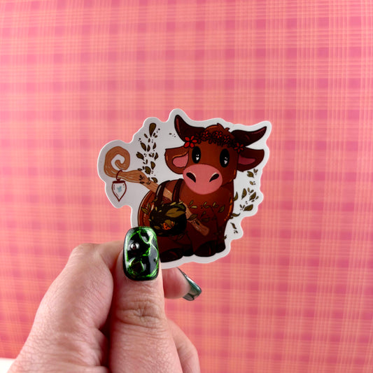 Druid DnD Cow Sticker