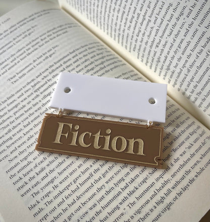 "Fiction" Hanging Acrylic Sign