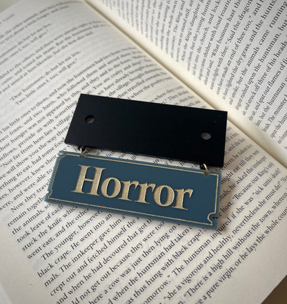 "Horror" Hanging Acrylic Sign