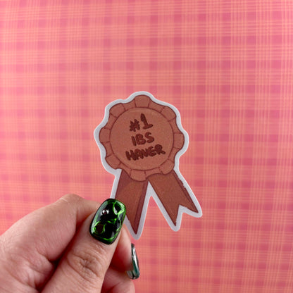 #1 IBS Haver Matte Glitter Vinyl Sticker