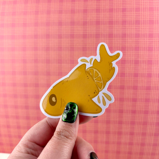 Lemon Shark Glossy Vinyl Sticker